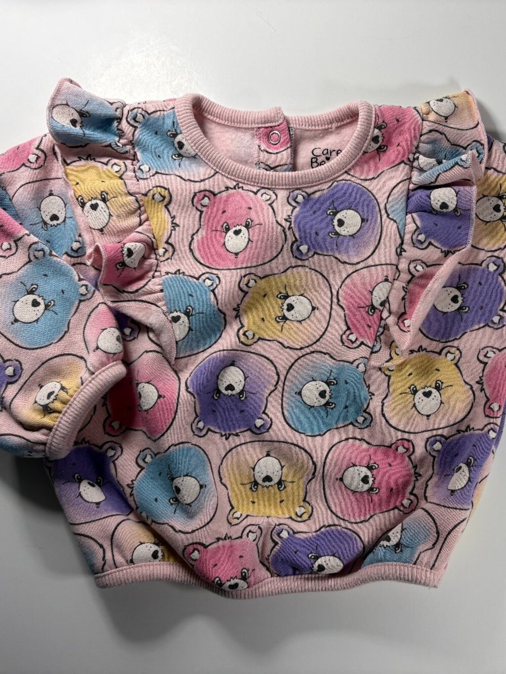 Care Bears Baby Girl Pink Sweatshirt, 12 Months